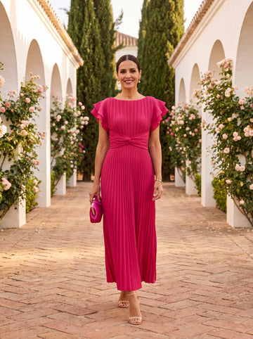 Seraphina | Elegantes Maxikleid mit Drapiertem Bund