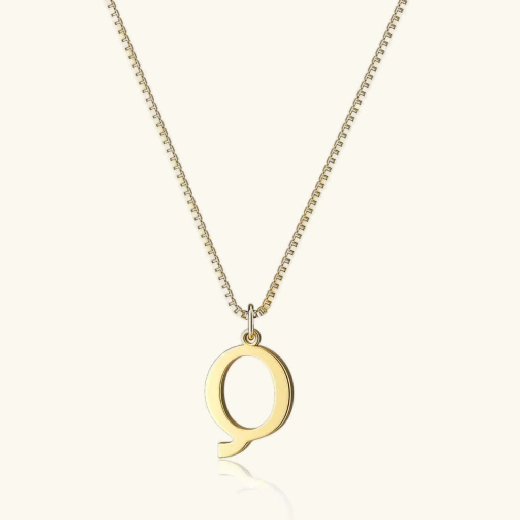 Therese Buchstaben Initial Gold Kette
