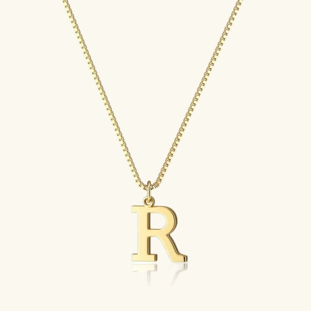 Therese Buchstaben Initial Gold Kette