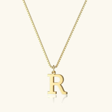 Therese Buchstaben Initial Gold Kette