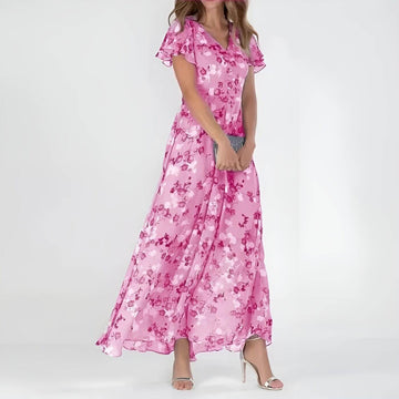 Missy | Maxikleid mit Blumenmuster und V-Ausschnitt
