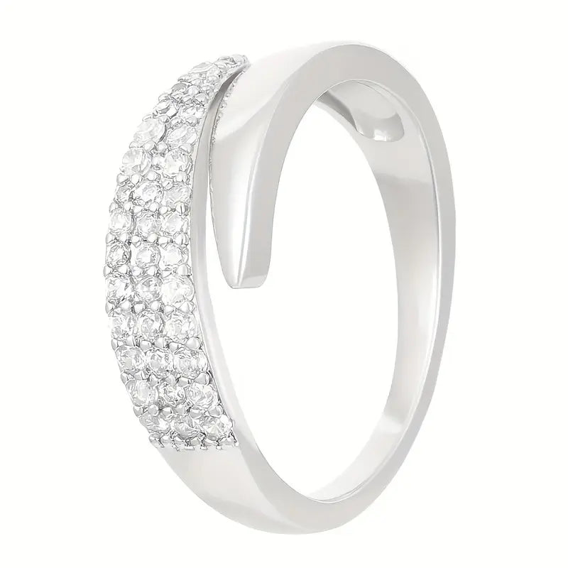 Eleganter Ring mit funkelnden Steinen (1+1 GRATIS)