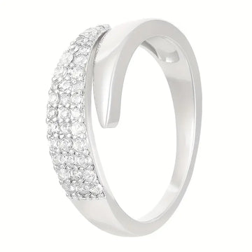 Eleganter Ring mit funkelnden Steinen (1+1 GRATIS)