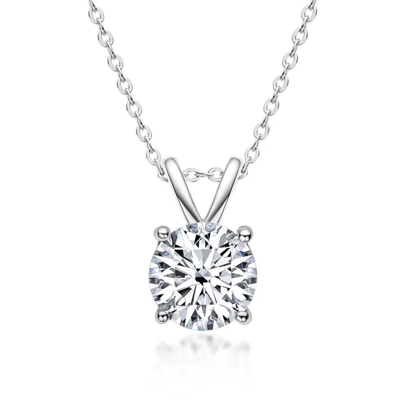 Exklusive Sterlingsilber-Kette mit Moissanit