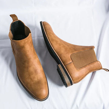 Chelsea-Stiefel aus Leder
