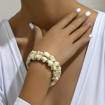Elegantes Türkis-Gold-Armband