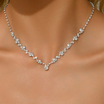 Elegante Hochzeitskette mit Diamanten