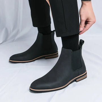 Chelsea-Stiefel aus Leder