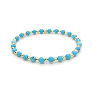 Auffälliges Türkis-Charm-Armband