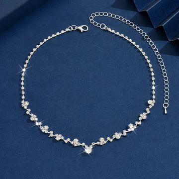 Elegante Hochzeitskette mit Diamanten