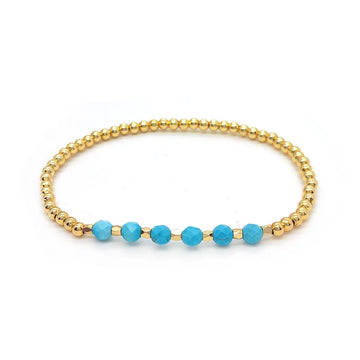 Auffälliges Türkis-Charm-Armband