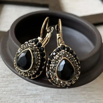 Elegante Vintage-Kristall-Ohrringe