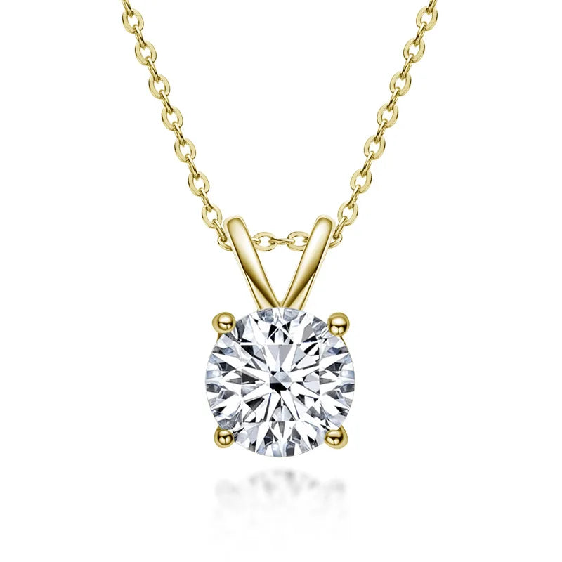 Exklusive Sterlingsilber-Kette mit Moissanit