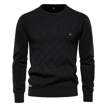 Theodor | Herrenpullover mit Rautenmuster
