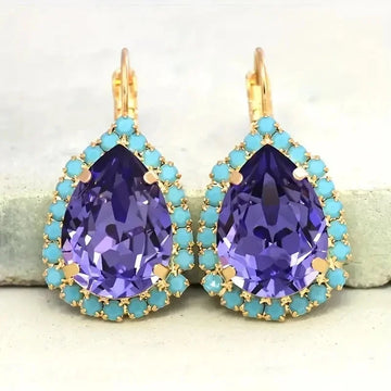 Elegante Vintage-Kristall-Ohrringe