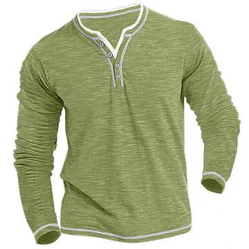 Herren Langarm V-Ausschnitt