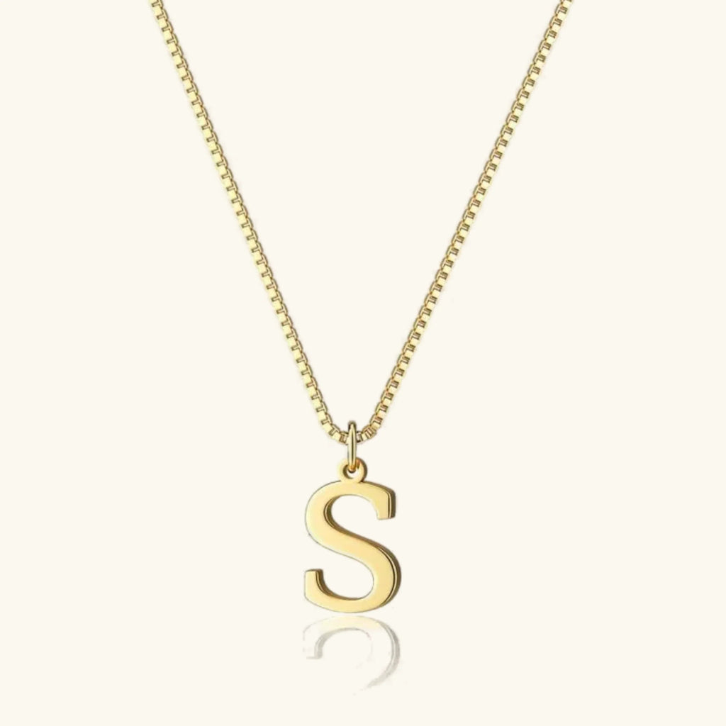 Therese Buchstaben Initial Gold Kette
