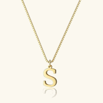 Therese Buchstaben Initial Gold Kette