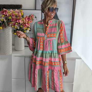 Juliane | Luftiges Boho-Stufen-Swingkleid