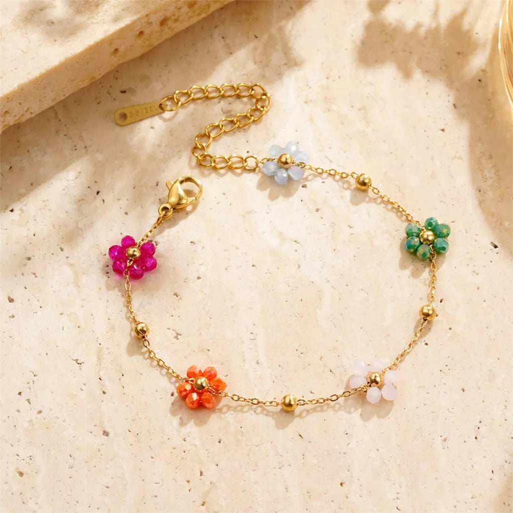 Azalea Blumen Gold Armband