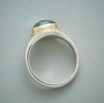 Grüner Diamantring