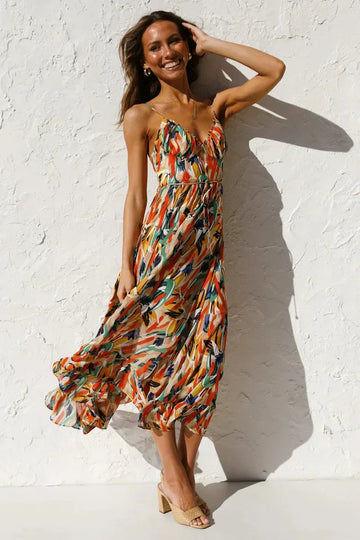 GABRIELLA | Bedrucktes Sommerkleid mit frischem Komfort und sonnigem Stil
