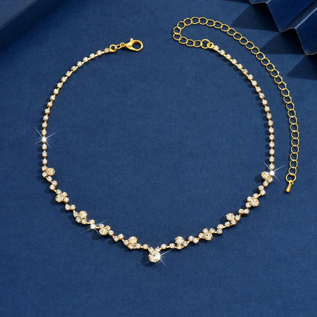 Elegante Hochzeitskette mit Diamanten