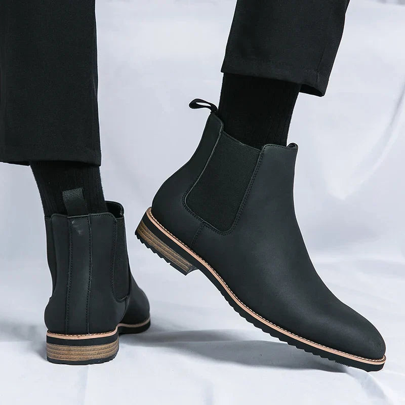 Chelsea-Stiefel aus Leder