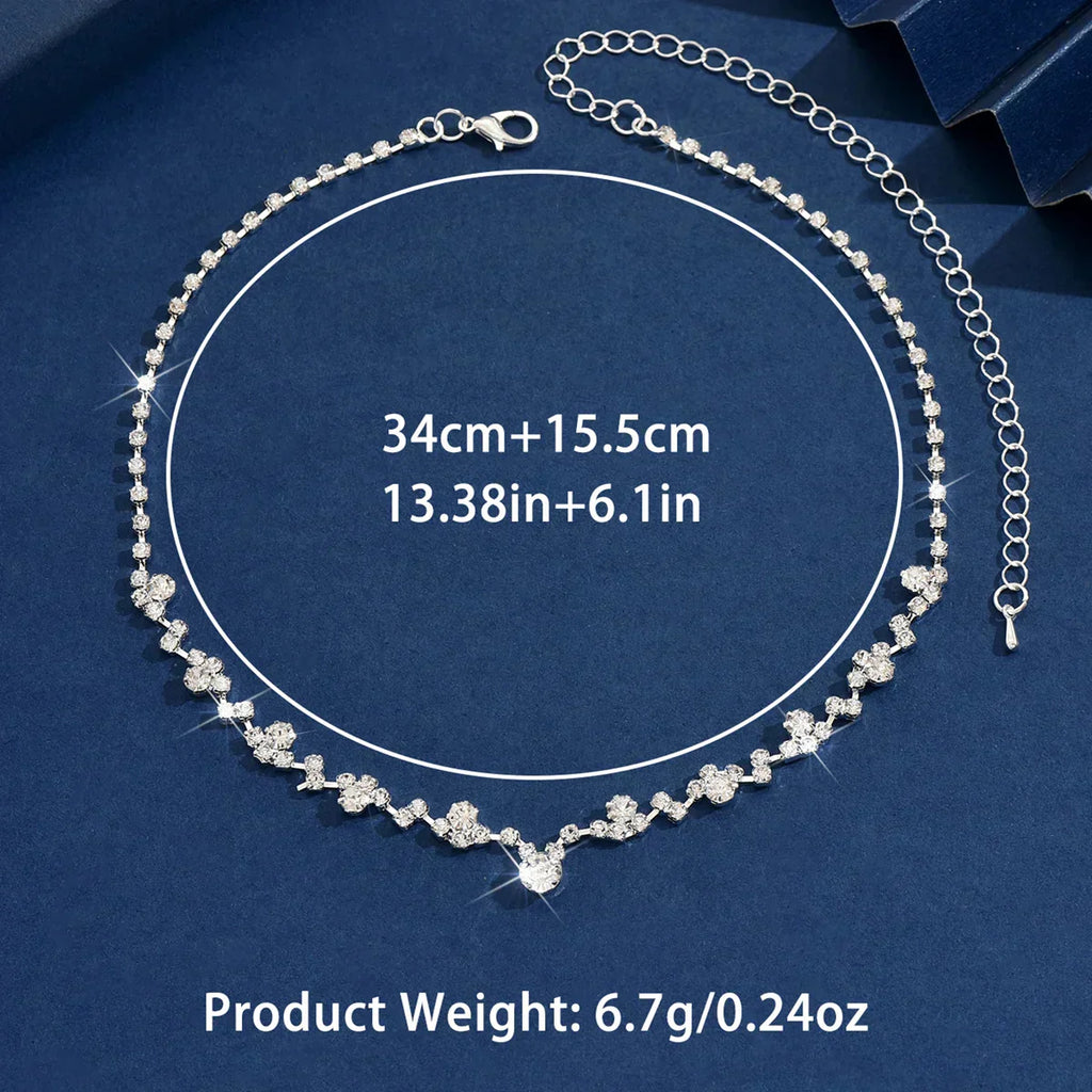 Elegante Hochzeitskette mit Diamanten