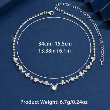 Elegante Hochzeitskette mit Diamanten