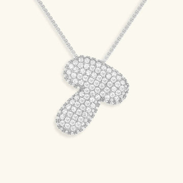 Initialen-Diamantkette mit Blasenschrift