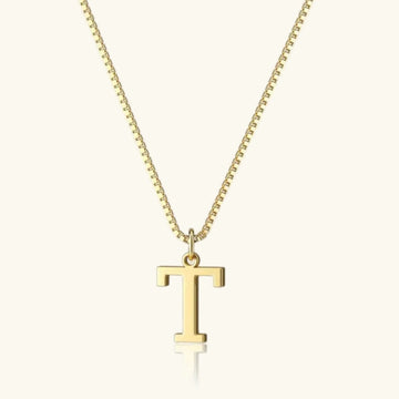 Therese Buchstaben Initial Gold Kette