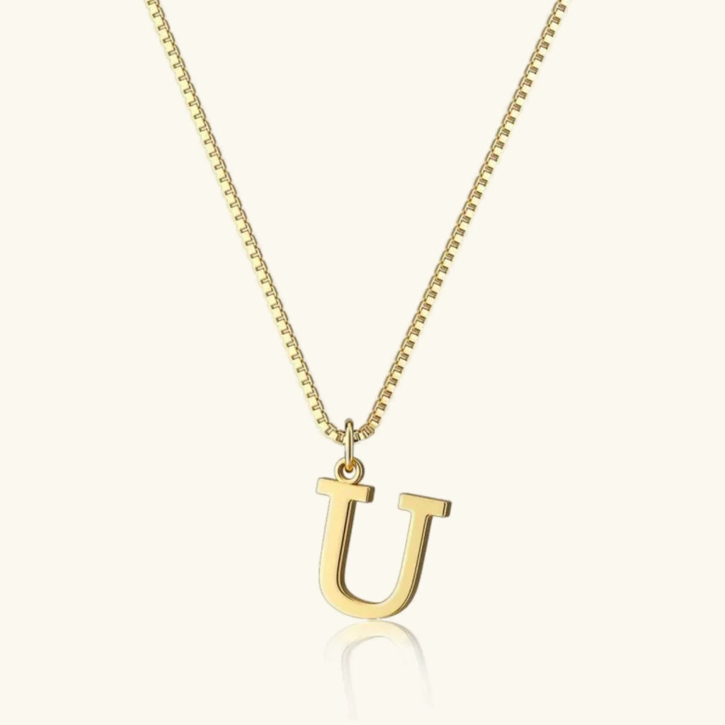 Therese Buchstaben Initial Gold Kette