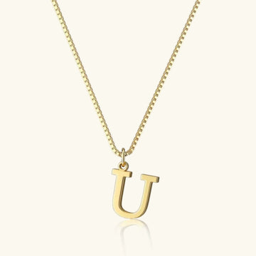 Therese Buchstaben Initial Gold Kette