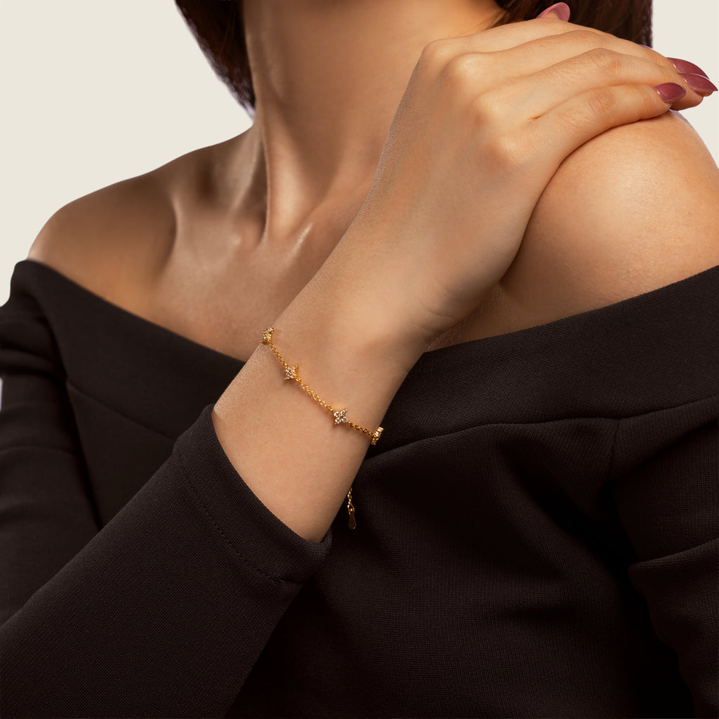 Brigitte Atelier Mini-Kleeblatt-Armband