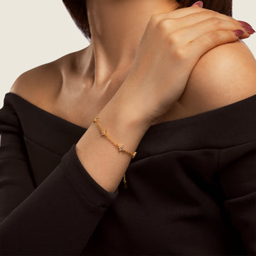 Brigitte Atelier Mini-Kleeblatt-Armband