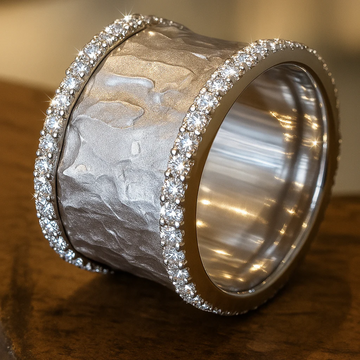 Vintage Silberring mit Zirkonen