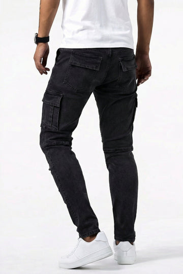 Elastische Cargo Jeans