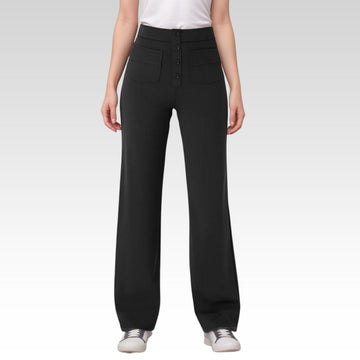 Elastische Hose mit hoher Taille