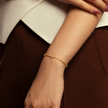 Brigitte Atelier Mini-Kleeblatt-Armband