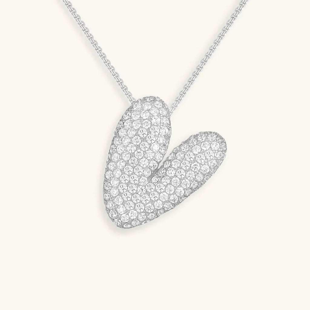 Initialen-Diamantkette mit Blasenschrift