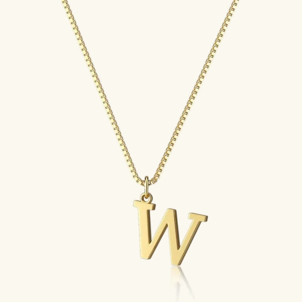 Therese Buchstaben Initial Gold Kette