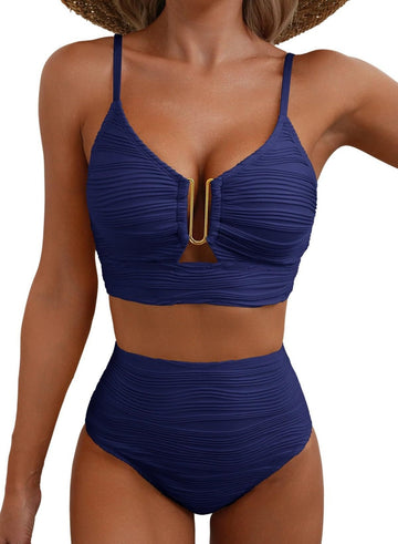 Luna – Push-Up Hochtaillen-Bikini