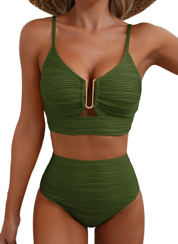Luna – Push-Up Hochtaillen-Bikini