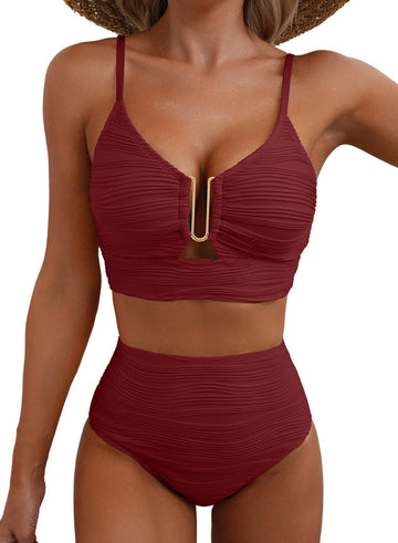 Luna – Push-Up Hochtaillen-Bikini