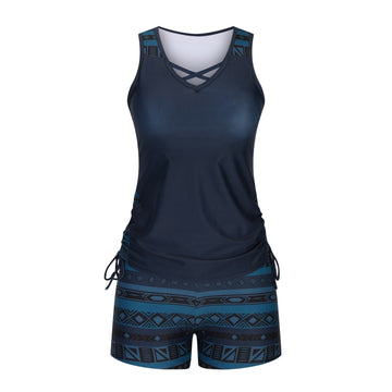 Tankini mit geometrischem Druck