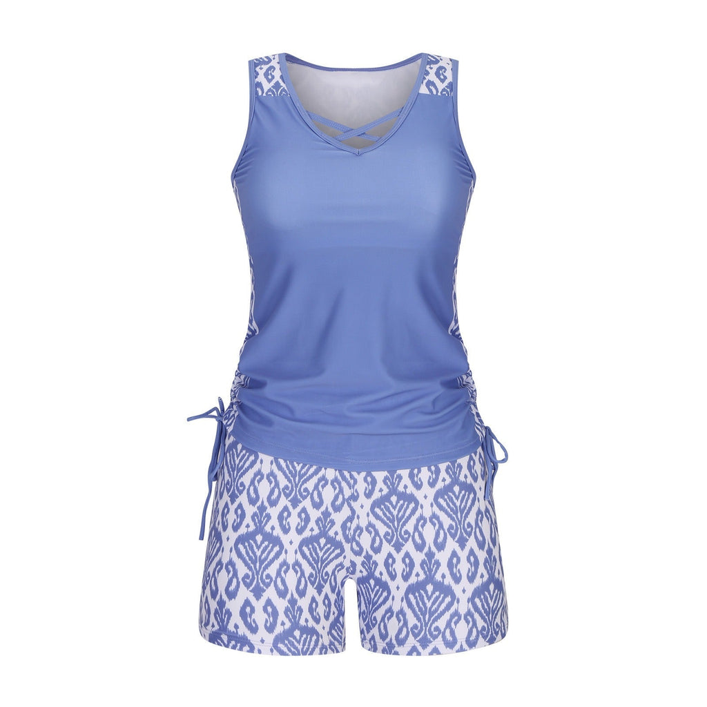 Tankini mit geometrischem Druck