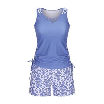 Tankini mit geometrischem Druck