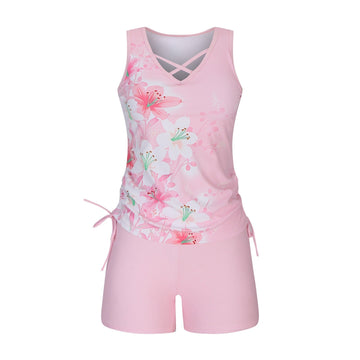 Tankini mit geometrischem Druck