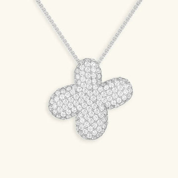 Initialen-Diamantkette mit Blasenschrift